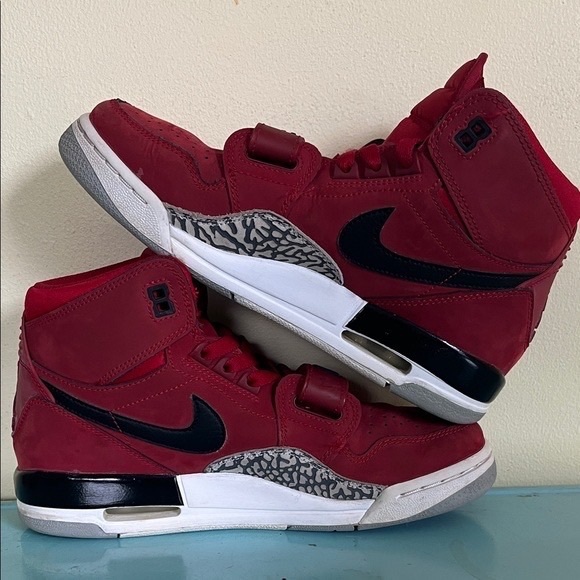 Nike Kids Red and Black High-Top Sneakers - Picture 2 of 4